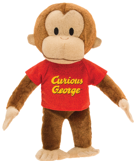 large stuffed curious george