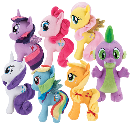 RARE: Full Brand New Sitting My Little Pony Plush Set of 4, 8” inch, Toy  Factory