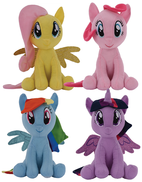 RARE: Full Brand New Sitting My Little Pony Plush Set of 4, 8” inch, Toy  Factory