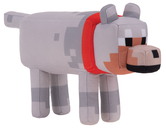 giant minecraft wolf plush